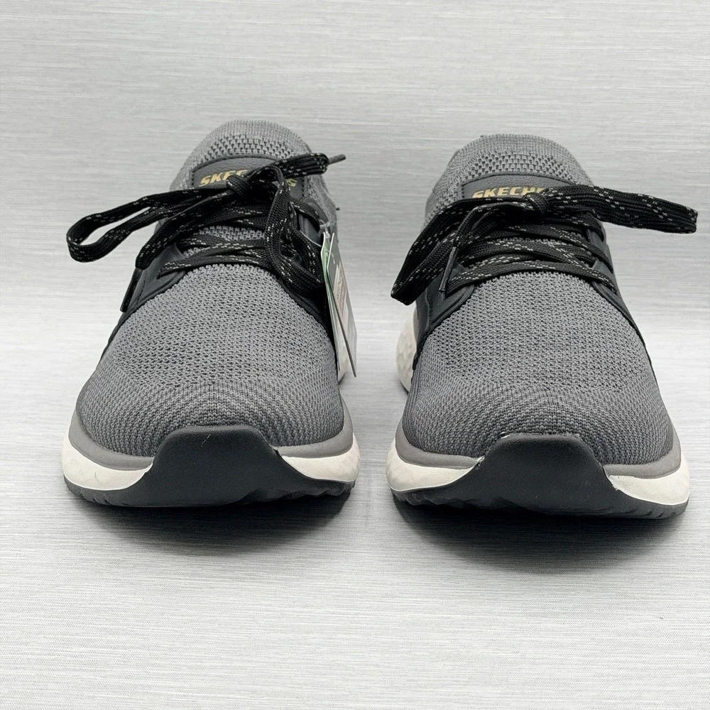 Skechers Men's 11.5 Shoes Gray Sneakers Relaxed Fit Walking Dalton 210986